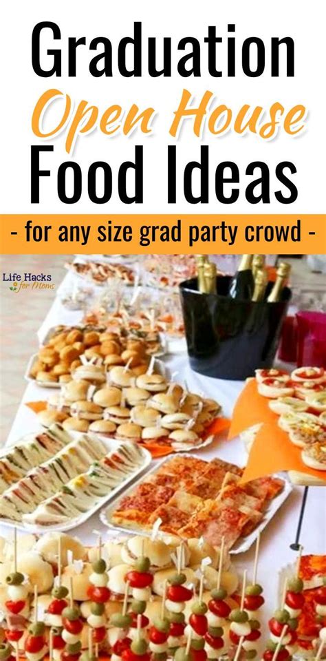 food ideas for graduation open house|recipes for grandson's graduation party.